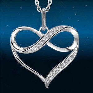 1pc.  Infinity Heart Necklace foy Women